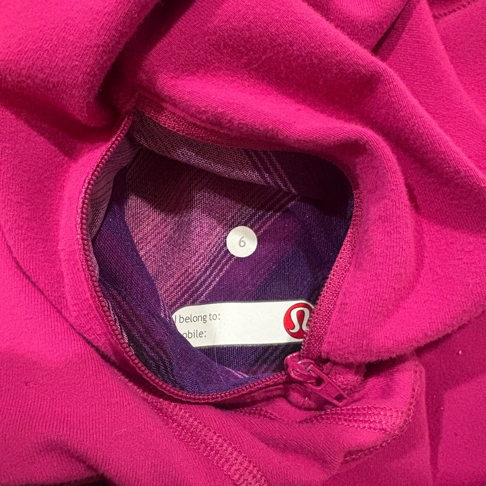 Lululemon Women's Stride Pink Full-Zip Hooded jacket - Picture 5 of 5